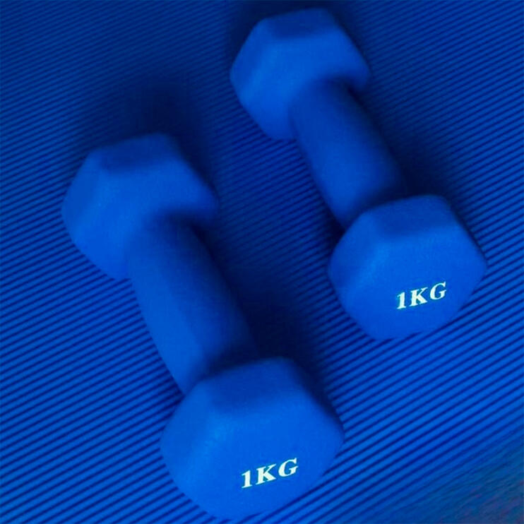 Hantelka 1 kg X-sport- niebieski 2 szt.
