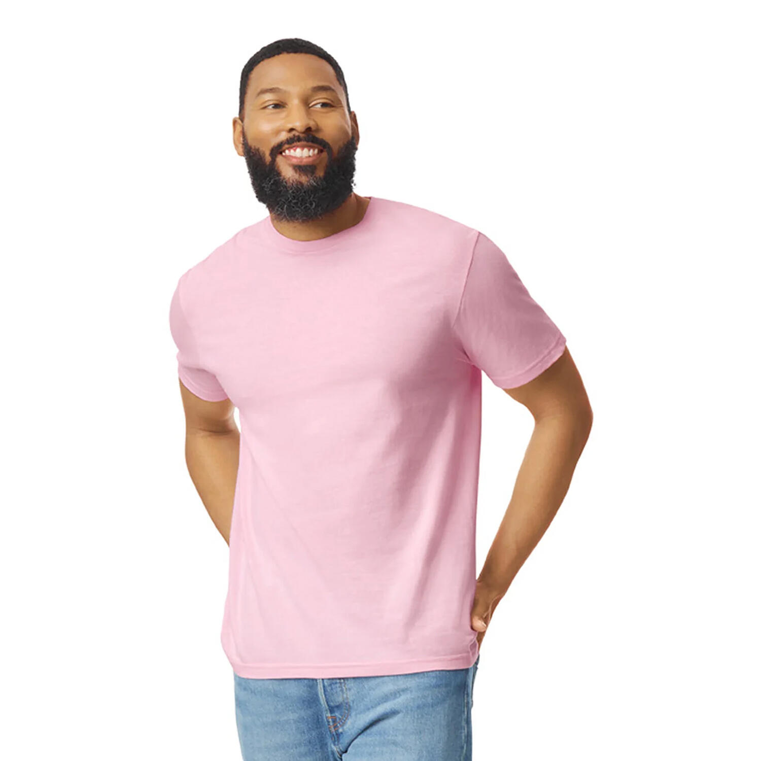 Unisex Adult Soft Style TShirt (Light Pink) 3/3