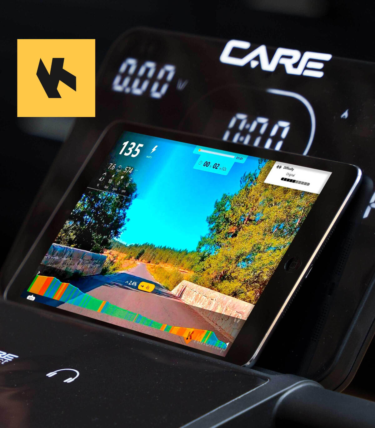 Verbonden loopband - 16km/u - CARE - Jogger - KINOMAP 6/7