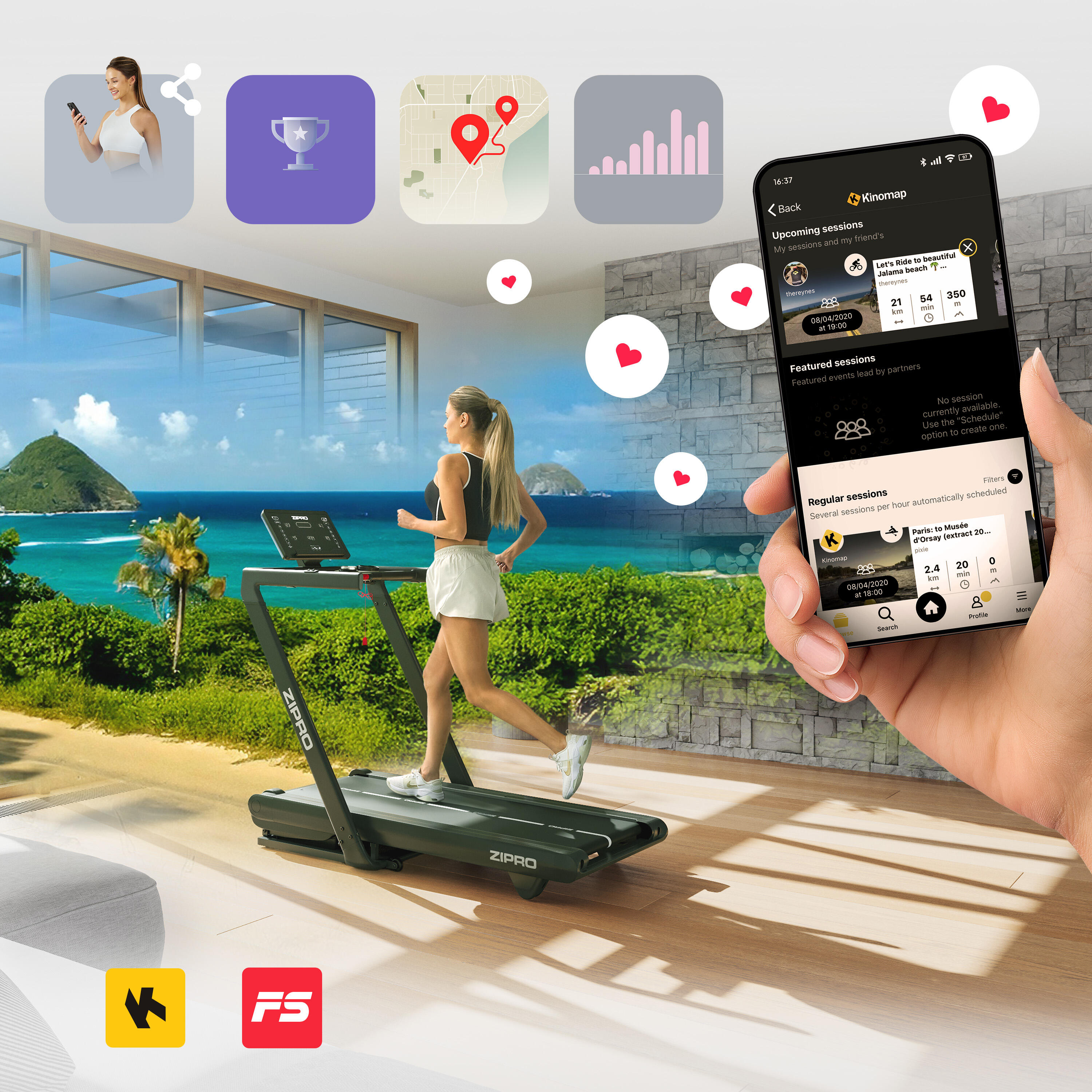 Додатки FitShow Kinomap