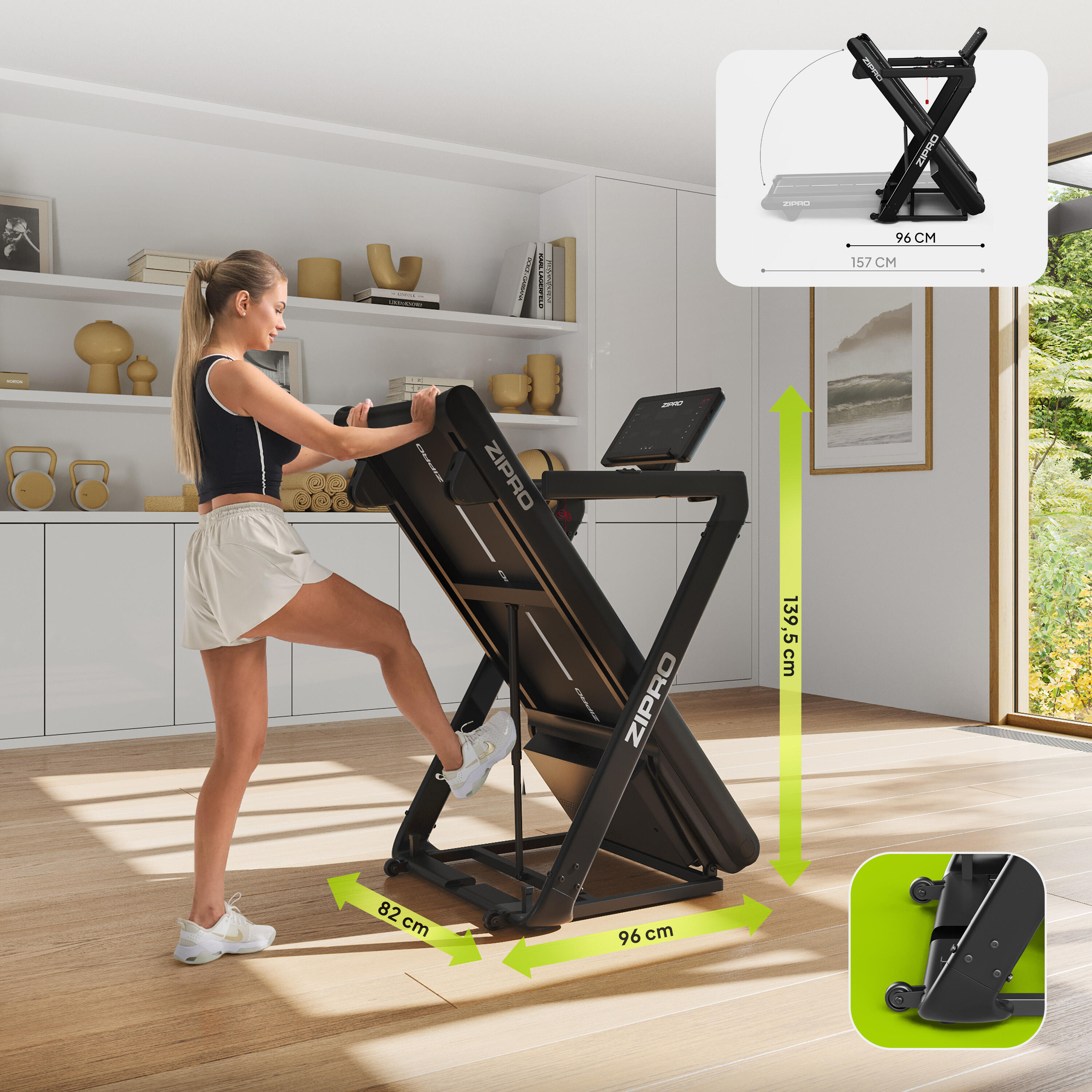 Складана бігова доріжка Zipro Iluzion