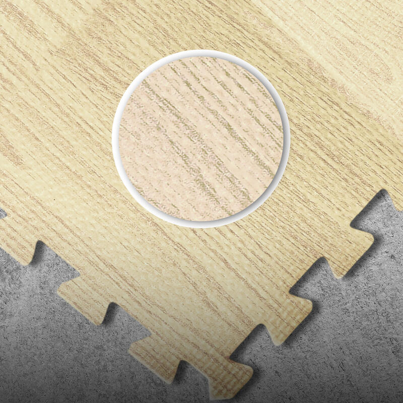 Sada podlahových rohoží – 18 dílů puzzle, 27 okrajů, gymnastická podložka