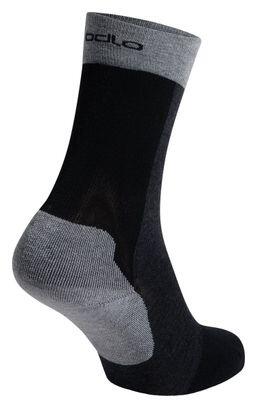 Odlo Performance Wool Mid Socks Black/Grey 2/3