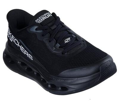 Heren max cushioning glide-step advert slip-on zwart