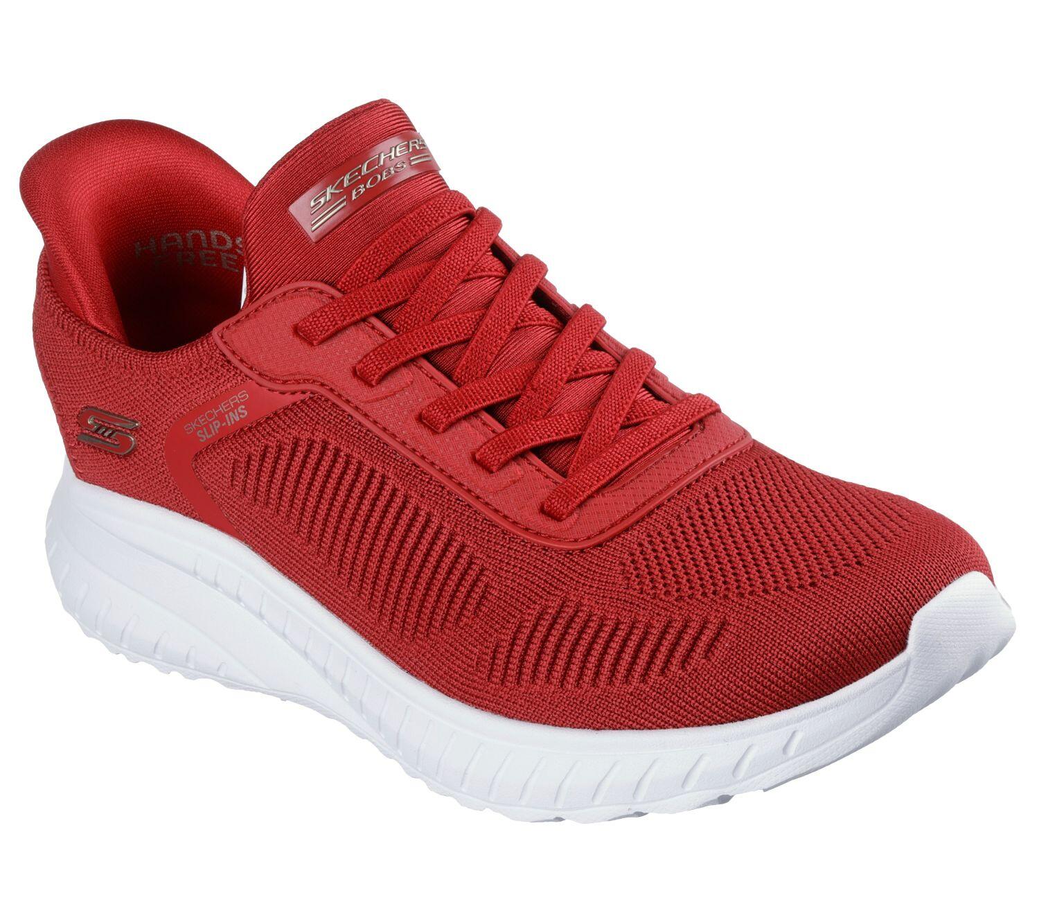 SKECHERS Dames BOBS SQUAD CHAOS CURRENT MUSE Slip-On Rood