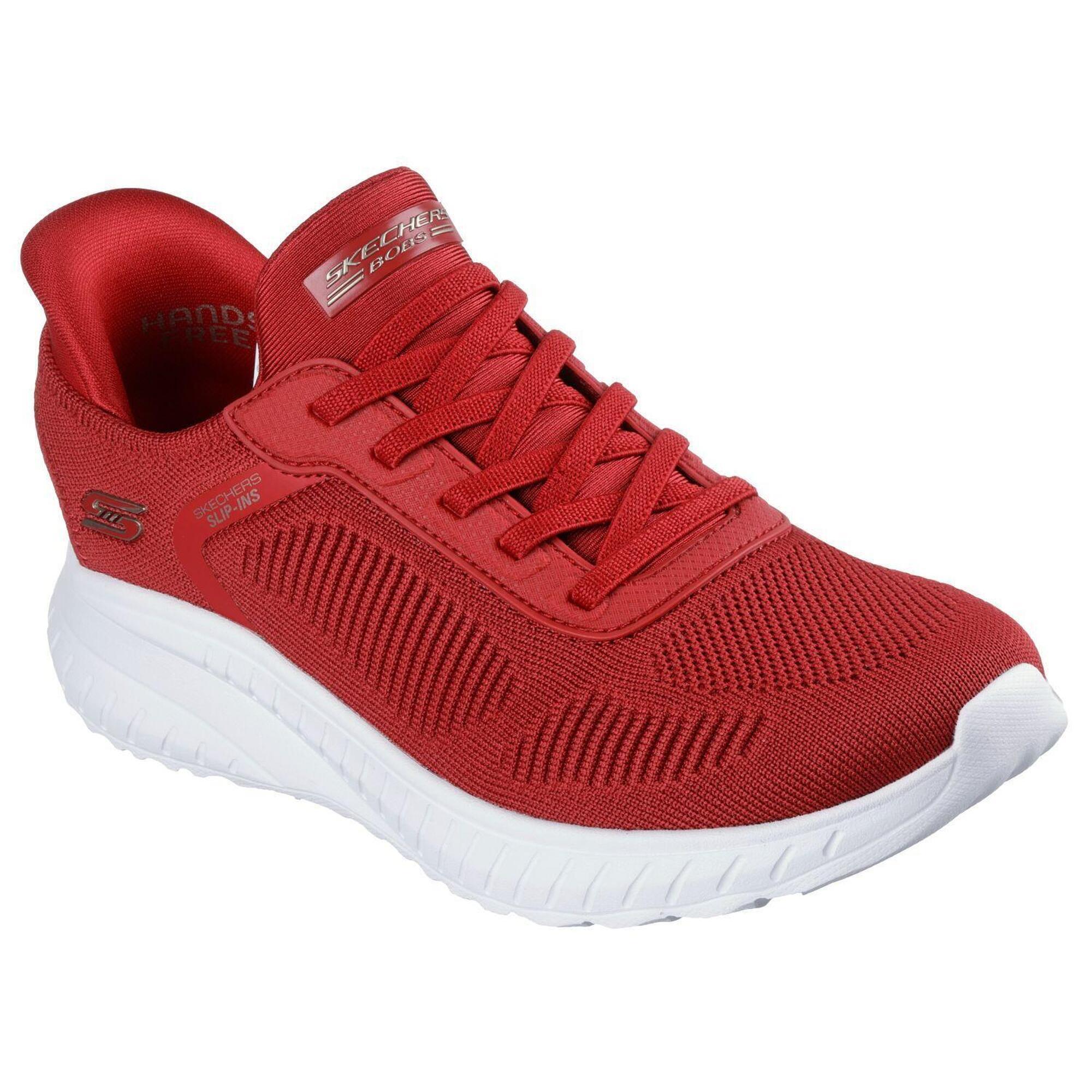 Skechers - Femmes Bobs Squad Chaos Current Muse Slip-on Rouge - Baskets - Rouge - 35 - Decathlon
