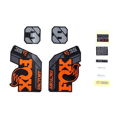 Kit di decalcomanie Fox 2021. 38. F-S. E-Bike+. Logo. Fork