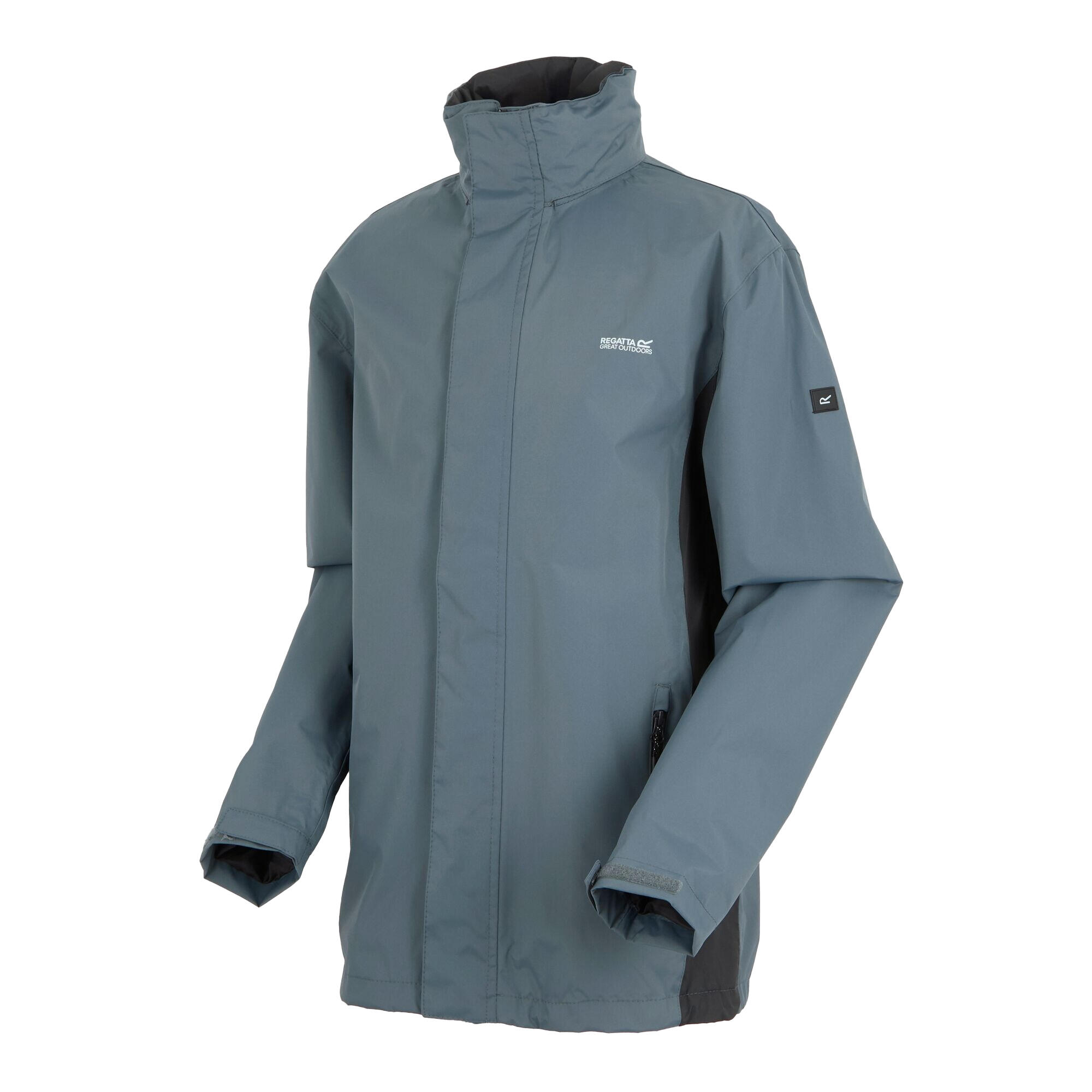Great Outdoors Outdoorjacke Matt mit Kapuze, wasserfest Herren Sturmwetter/Asche 3/4