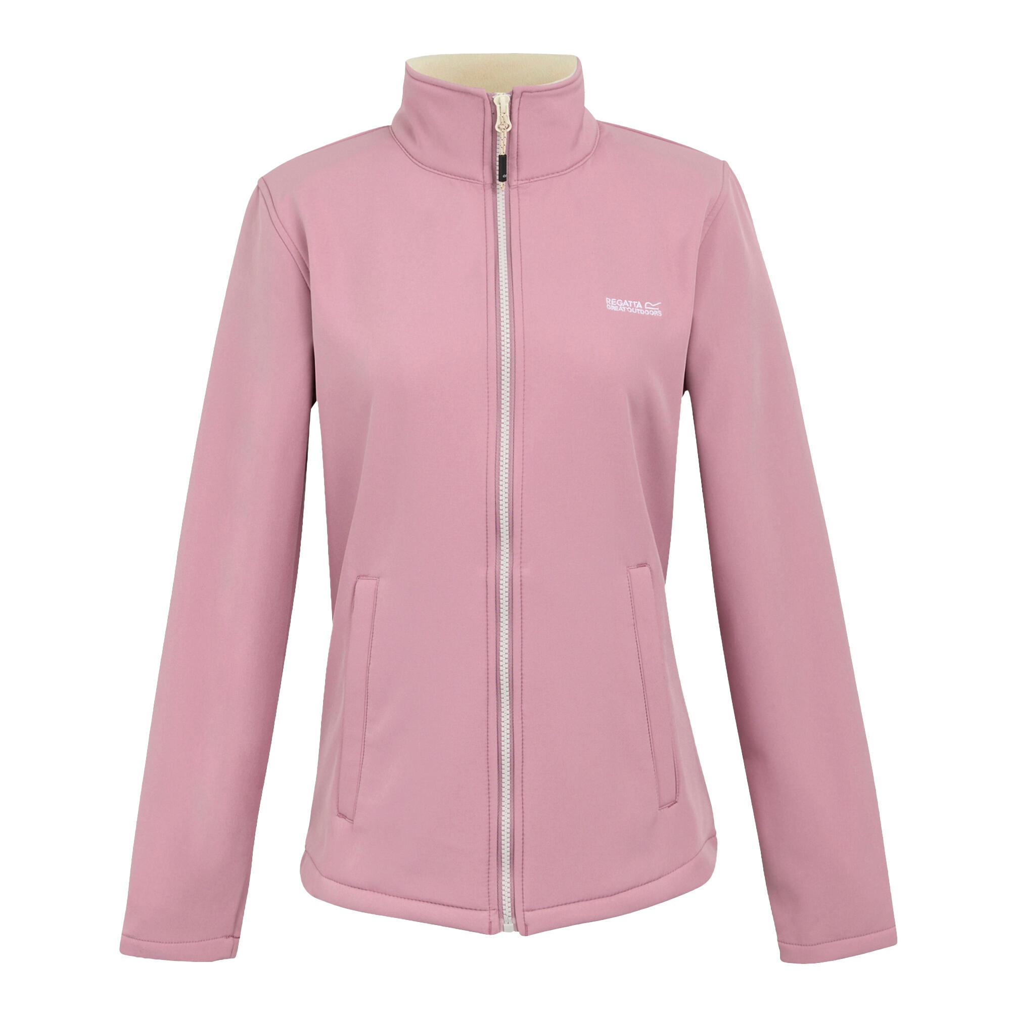 REGATTA Womens/Ladies Connie V Softshell Walking Jacket (Lilas/Light Vanilla)