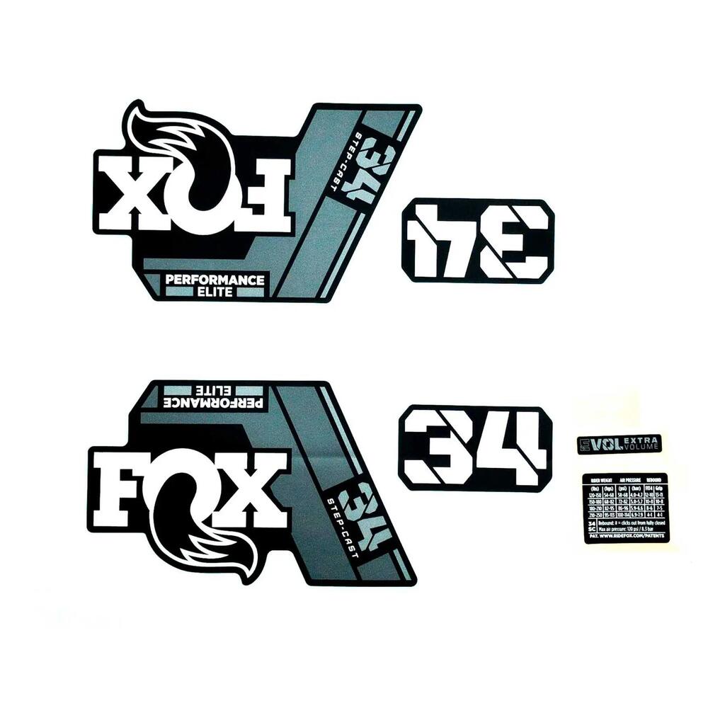 Decal kit Fox 2022, 34 SC, P-SE, Logo, Fork