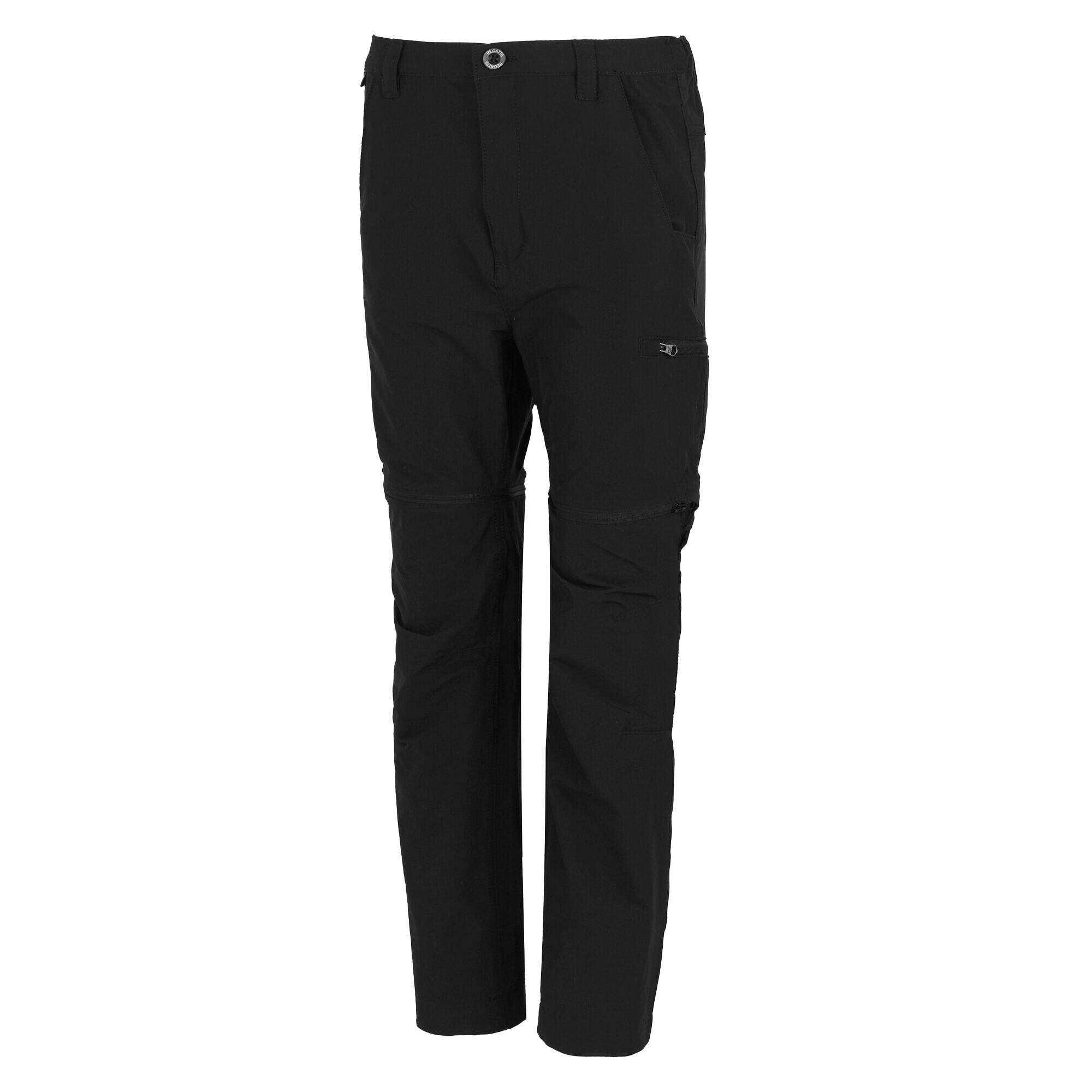 Kinder/Kinder Highton Stretch Afritsbare Wandelbroek (Zwart) 3/4