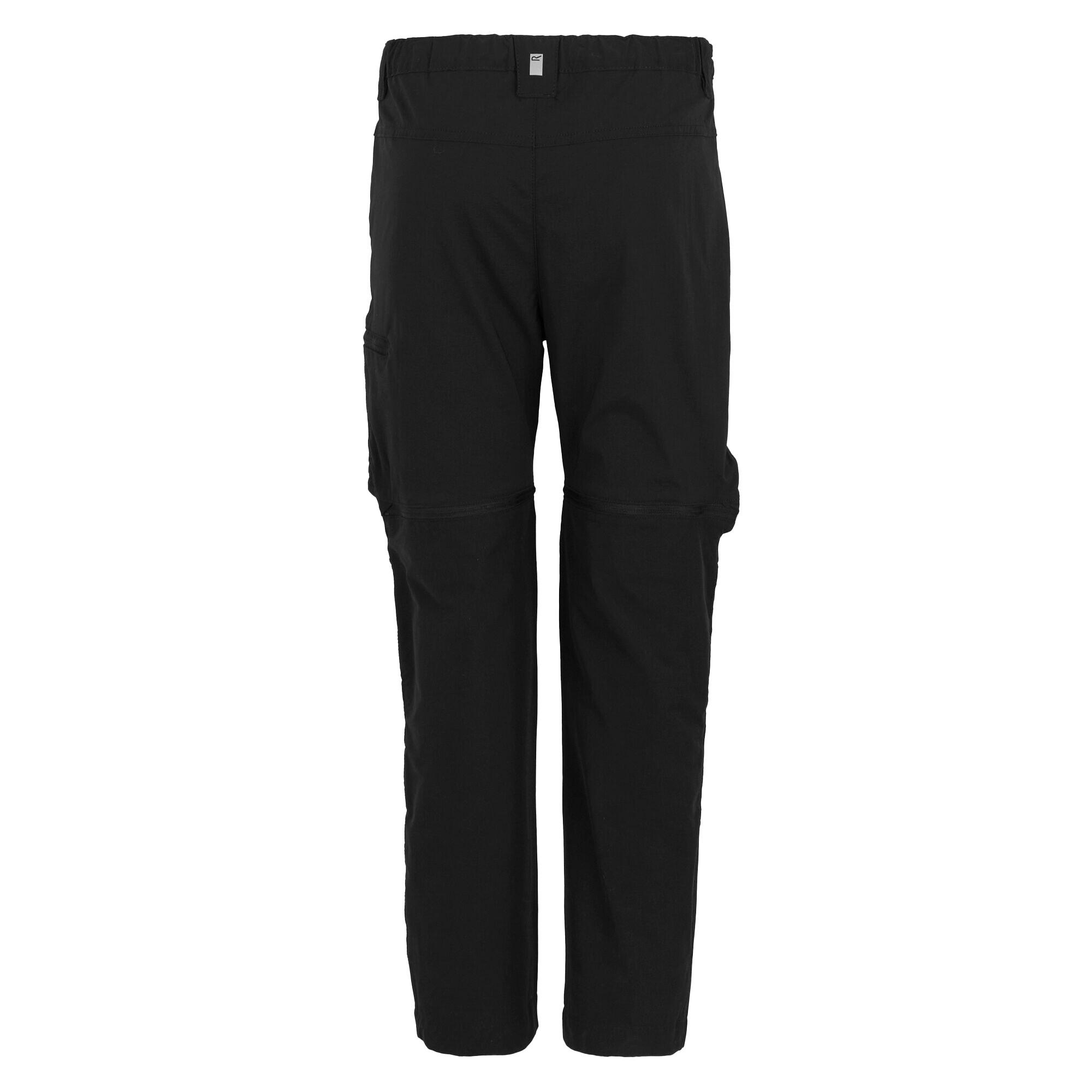 Kinder/Kinder Highton Stretch Afritsbare Wandelbroek (Zwart) 2/4