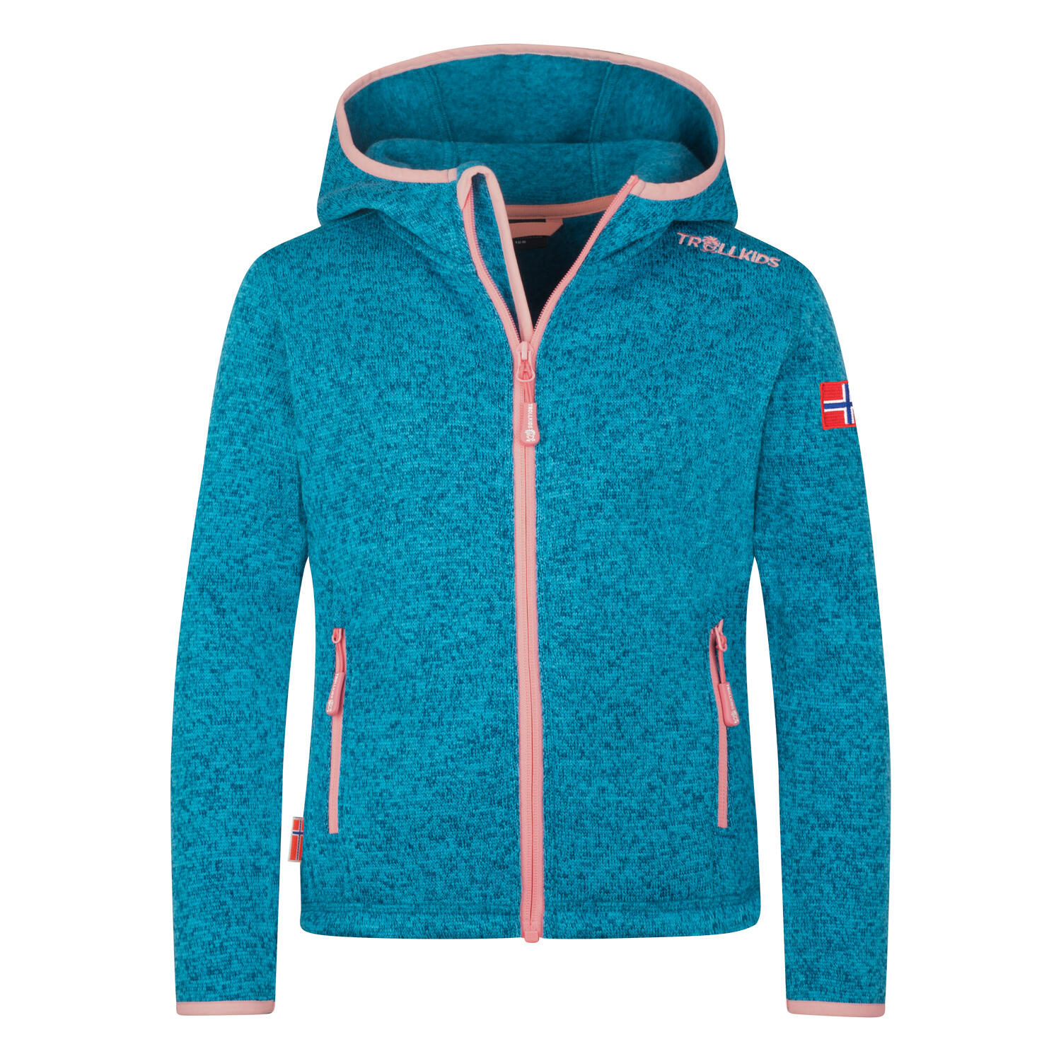 TROLLKIDS Mädchen Fleecejacke Jondalen XT Hafenblau/Pfingstrose