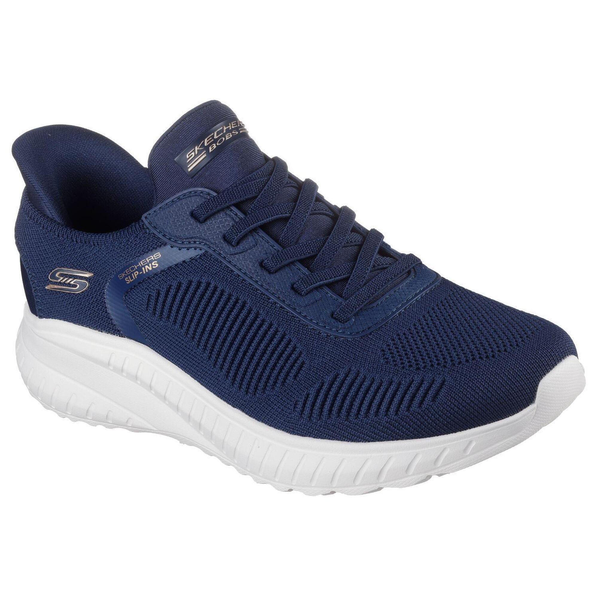 Skechers - Femmes Bobs Squad Chaos Current Muse Slip-on Bleu Marine - Baskets - Bleu - 36 - Decathlon