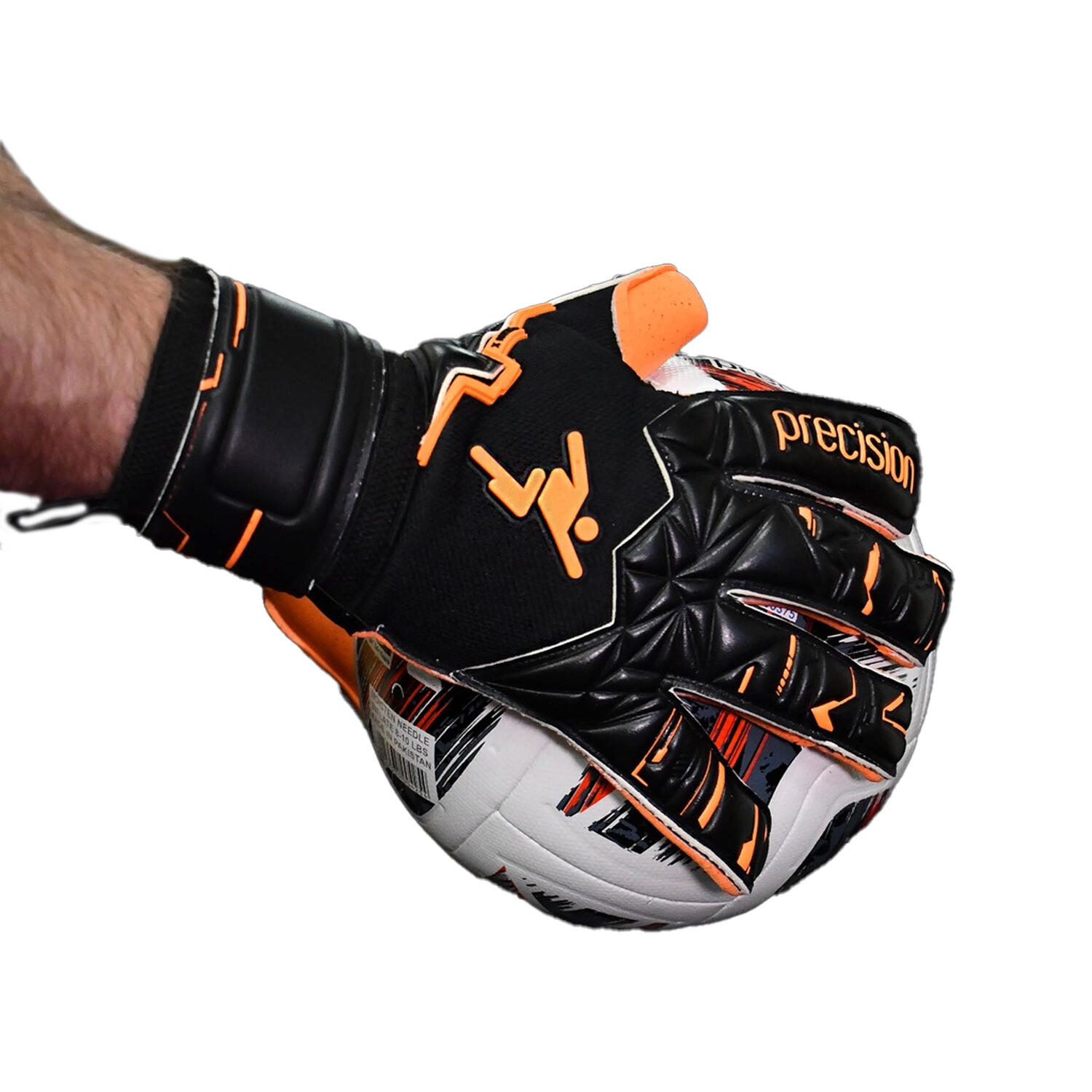 Unisex Adult Fusion X Pro Surround Quartz Goalkeeper Gloves (Black/Fluorescent 2/2