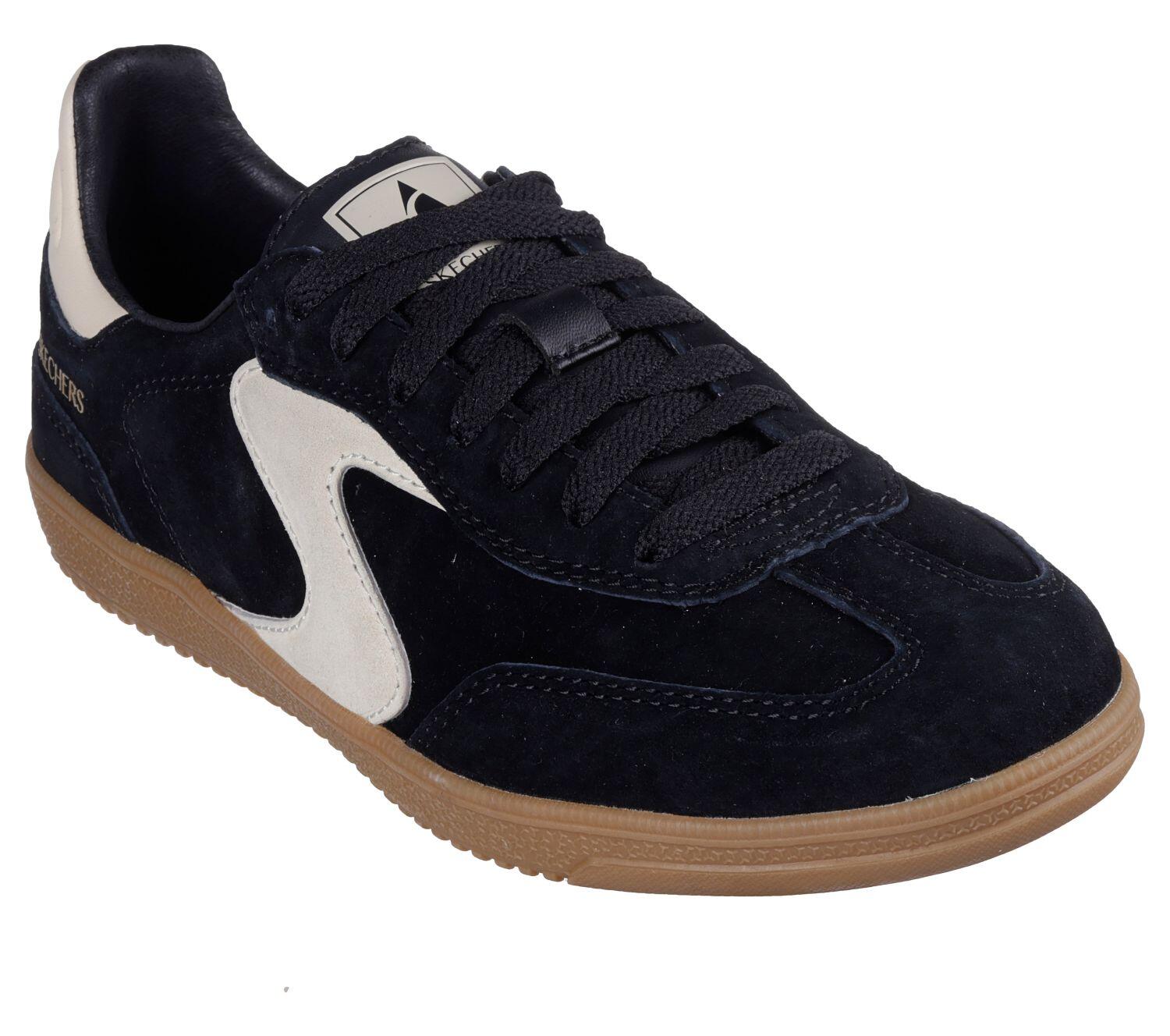 Donna HOTSHOT VARSITY CREW Sneaker Nero / Beige 1/5