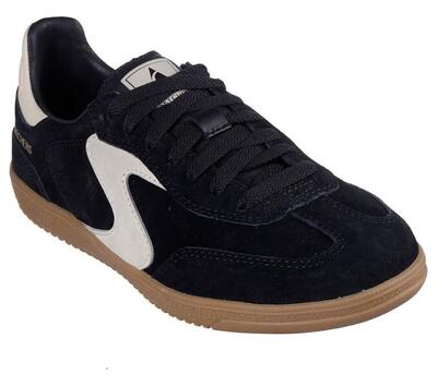 Dames hotshot varsity crew sneaker zwart / beige