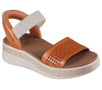 Dames bobs sun ray step aside slip-on leer bruin