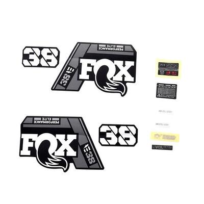 Kit di decalcomanie Fox 2021. 38. P-SE. E-Bike+. Logo. Fork