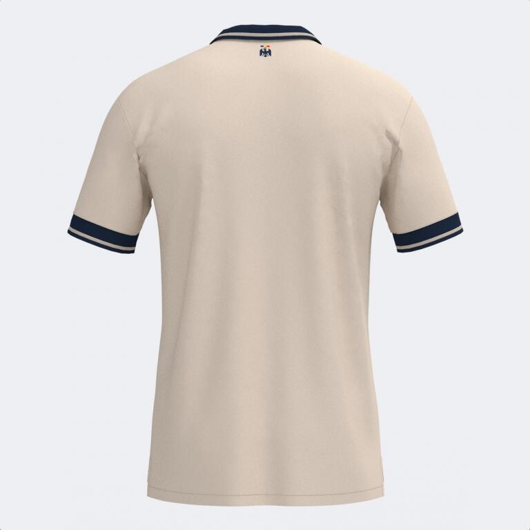 Tricou polo FED. FUTBOL RUMANIA Free Time, mânecă scurtă, crem, 4XL