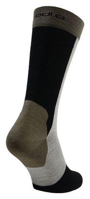 Chaussettes de Randonnée Odlo Performance Wool Noir/Gris Clair 2/4