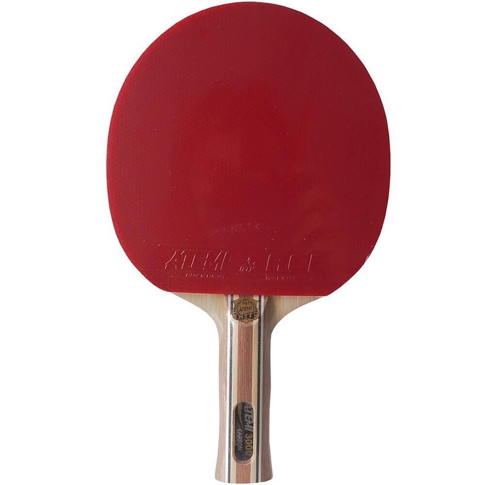 ATEMI 3000 Pro Tafeltennisbatje (Rood/zwart)