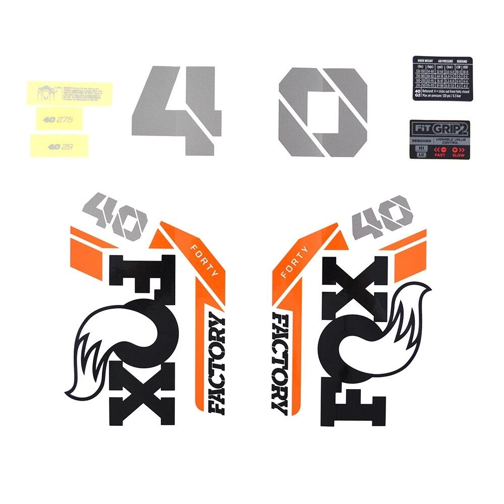 Decal kit Fox 2021, 40, F-S, Battleship Logo, Battleship Fork