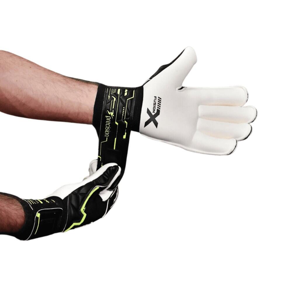 Gants De Gardien De But FUSION PRO GIGA Adulte (Noir / Jaune Fluo) 2/4