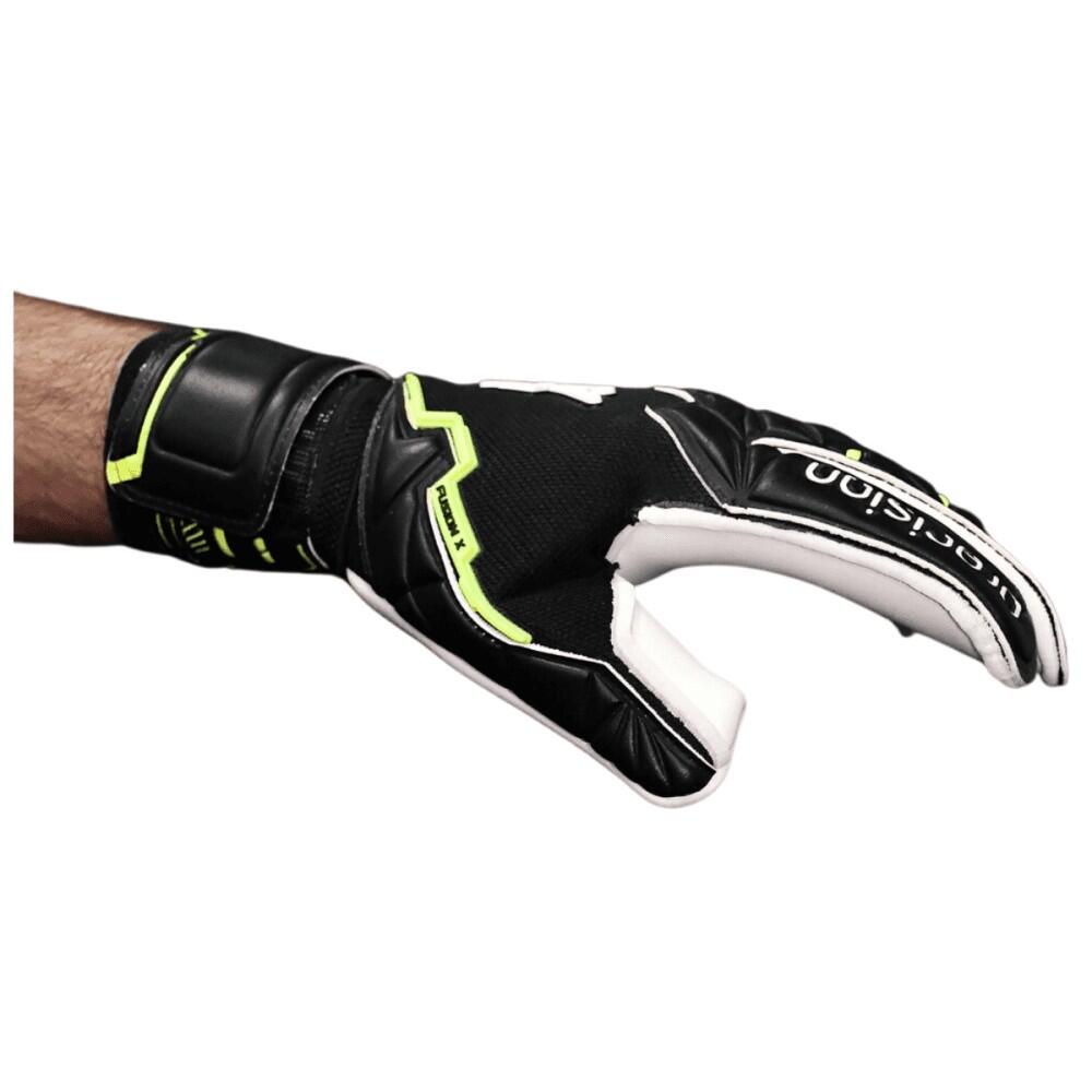 Gants De Gardien De But FUSION PRO GIGA Adulte (Noir / Jaune Fluo) 4/4