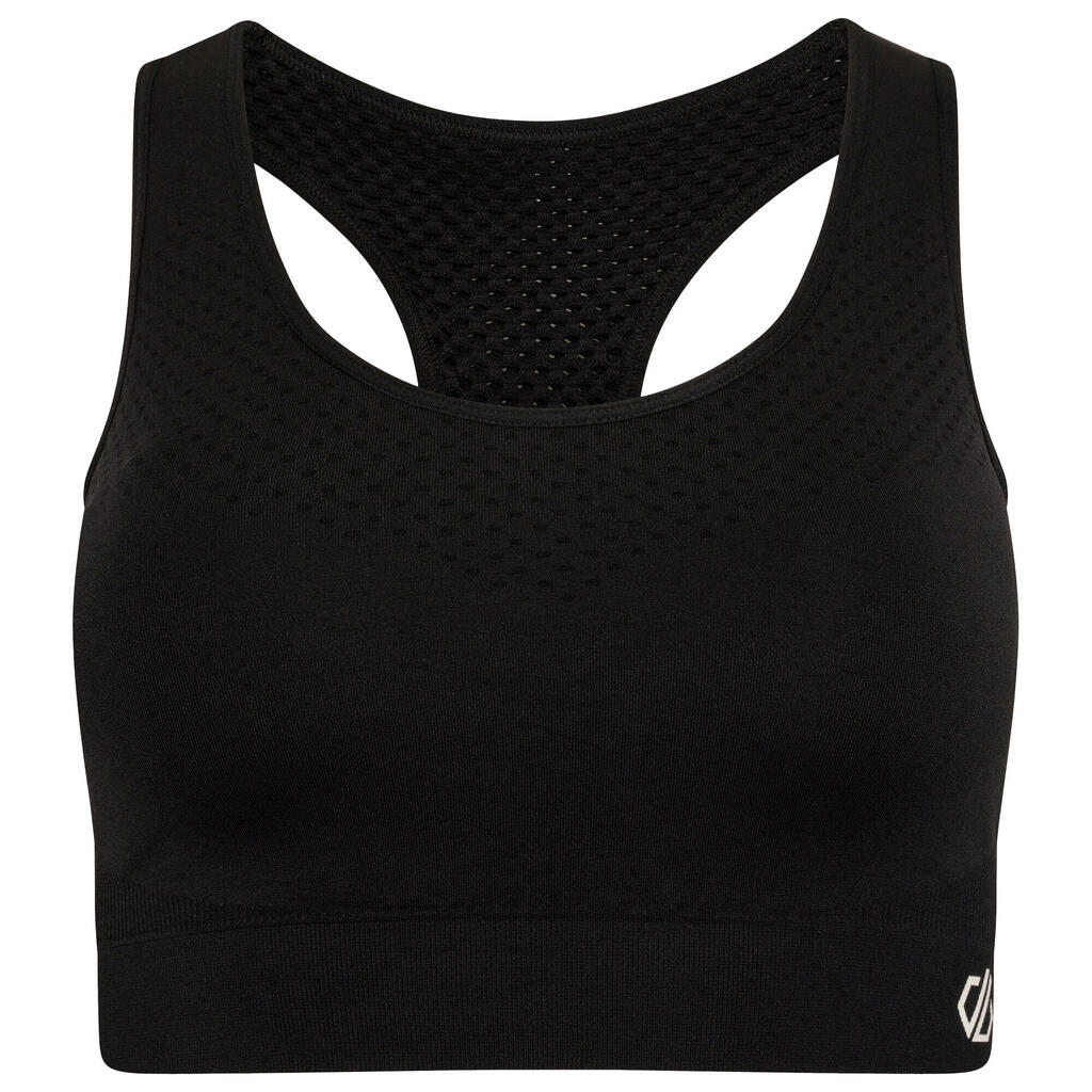 Womens/Ladies Dont Sweat It II Sports Bra (Black)