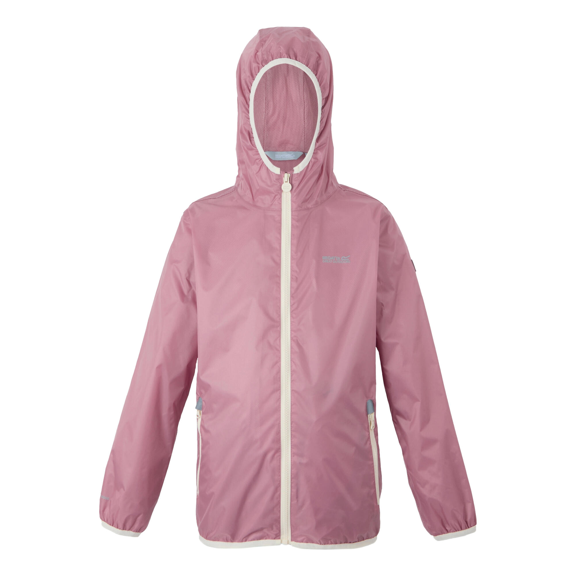 REGATTA Groot Buitenshuis Kinderen/Kinderen Lever II Packaway Rain Jacket (Lila/Licht