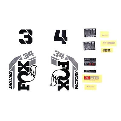 Kit di decalcomanie Fox 2021. 34. F-S. Logo. Fork