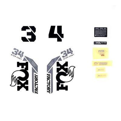 Kit di decalcomanie Fox 2021. 34 SC. F-S. Logo. Fork