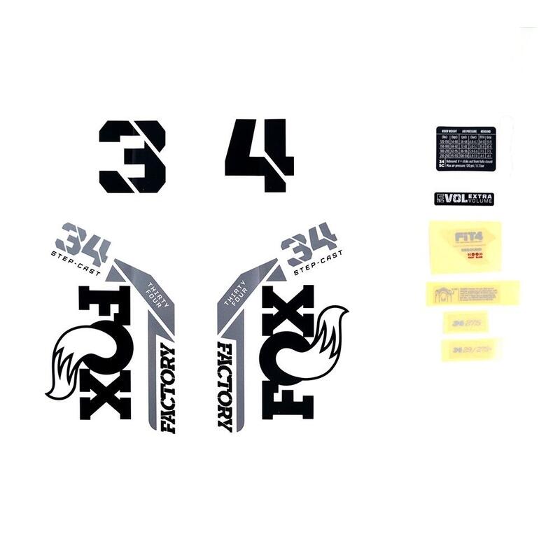 Decal kit Fox 2021, 34 SC, F-S, Logo, Fork FOX RACING - Decathlon