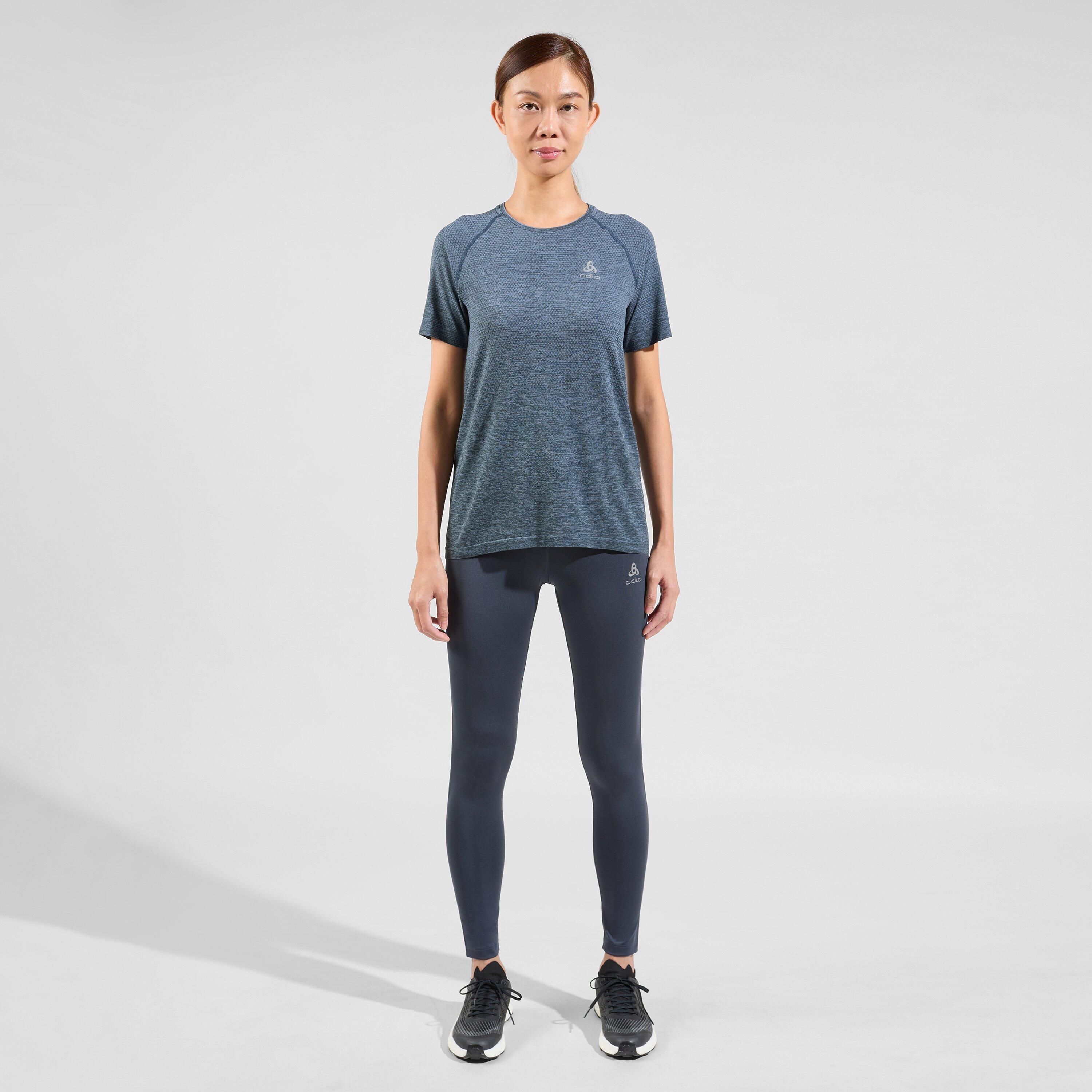 T-Shirt Running Odlo Essentials Seamless Bleu Femme 4/6
