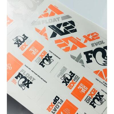 Fogli di adesivi Shock Fox FOX Decal 2021 AM. 40. Factory