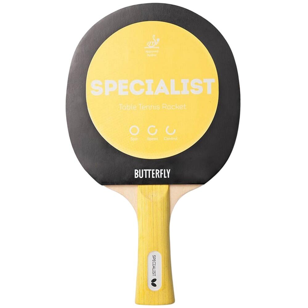 BUTTERFLY Specialist tafeltennisbatjes (Geel)