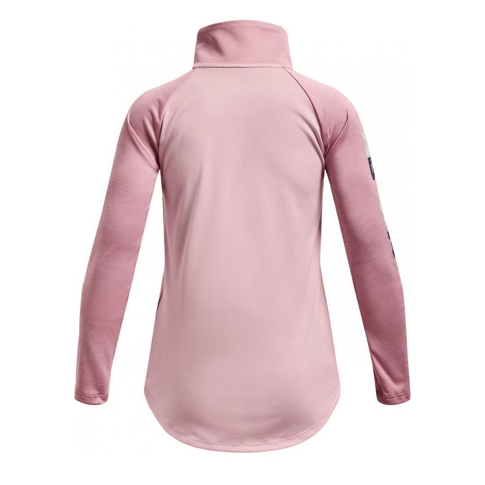 Under Armour Tech Graphic Half-Zip Langarmshirt für Mädchen in Rosa 2/2