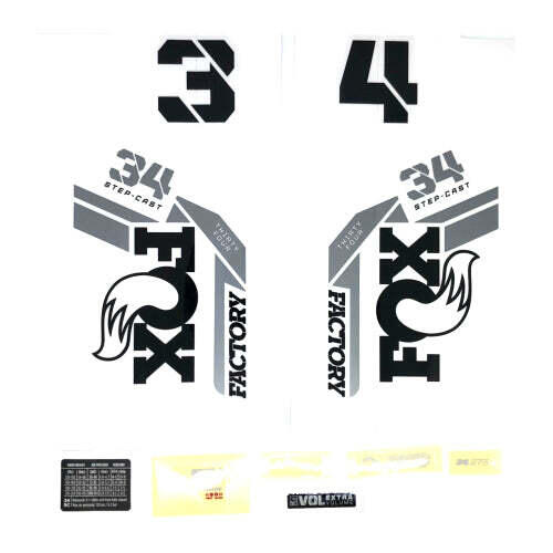 Decal kit Fox 2022, 34 SC, F-S, Logo, Fork