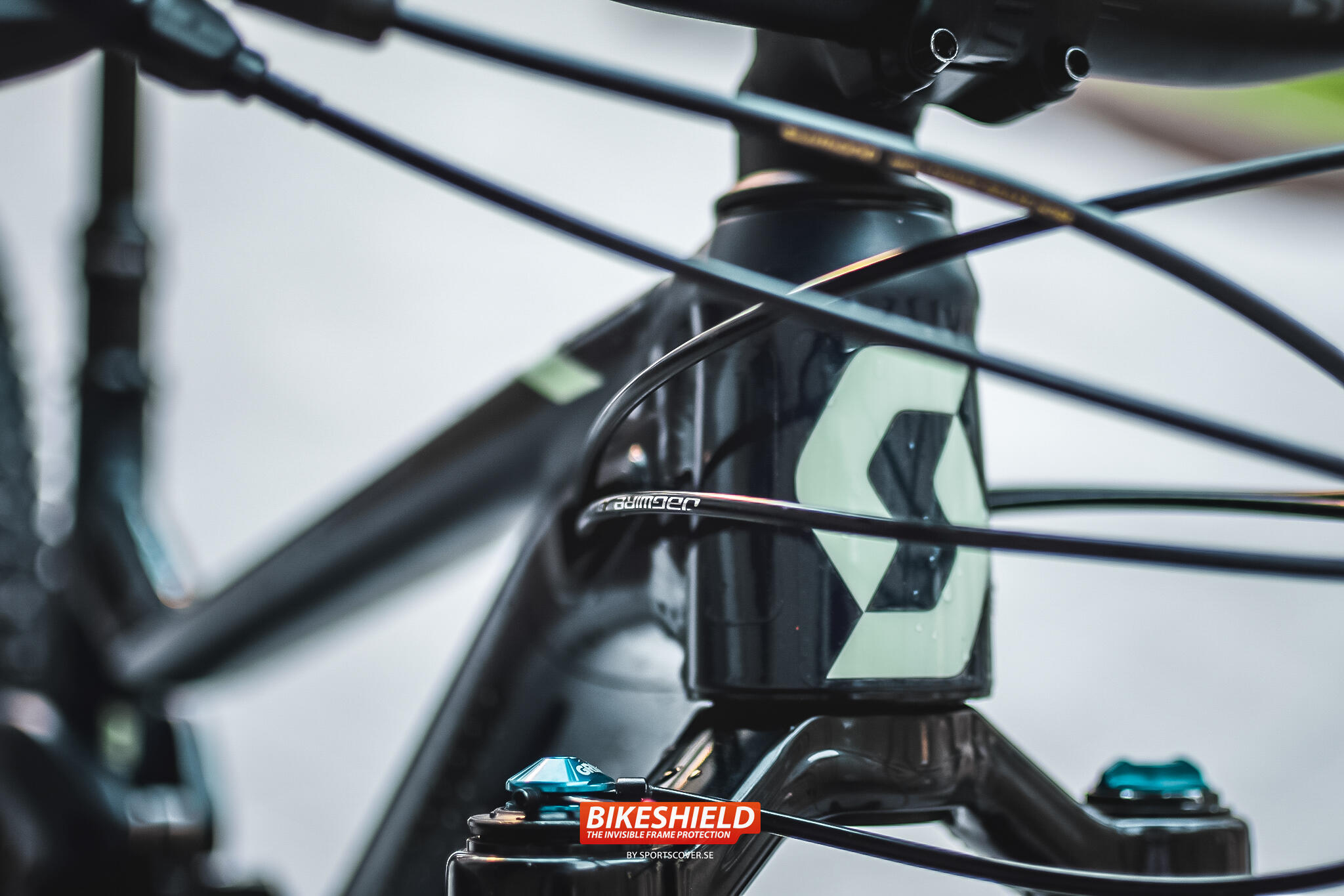 Bikeshield frame kabel bescherming Cable shield matte 3/5