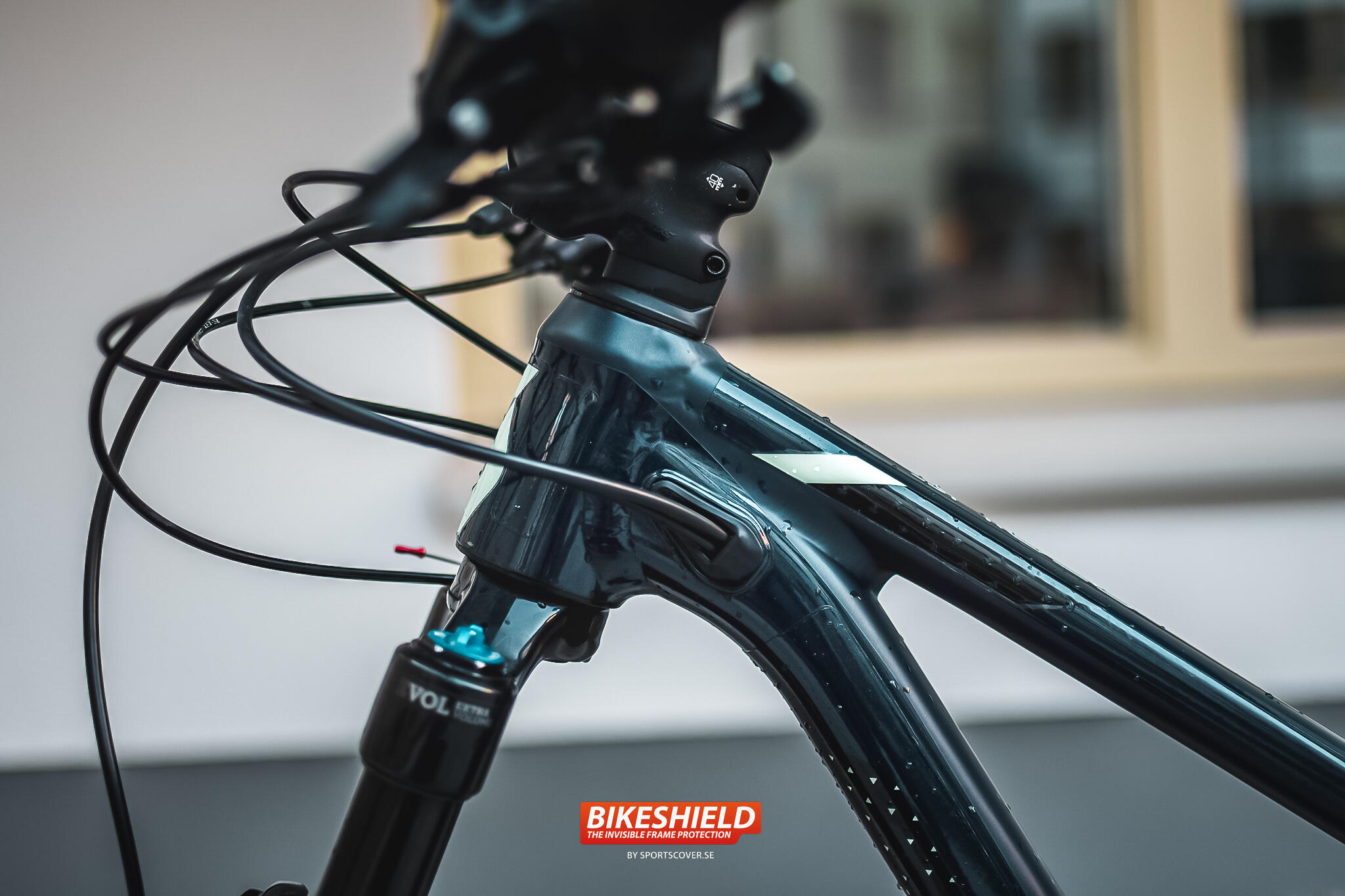 Bikeshield frame kabel bescherming Cable shield matte 4/5