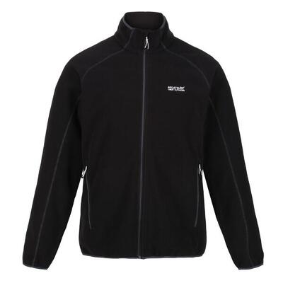 Heren hadfield full zip fleece jas (zwart)