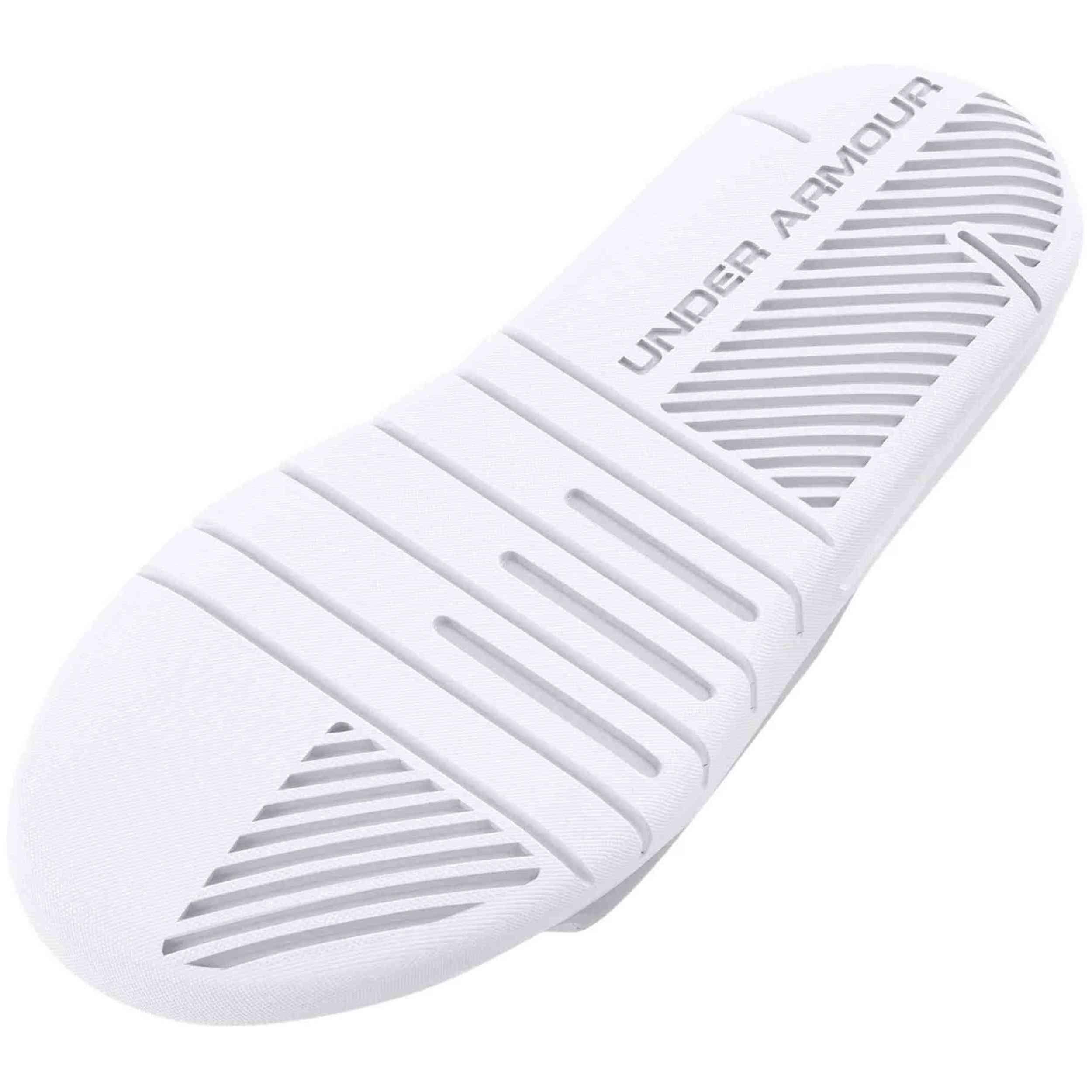 Chinelos Under armour modelo 3021286-100 para unissex 4/5