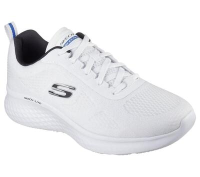 Heren skech-lite pro motion sportschoenen/fitness schoenen wit / zwart