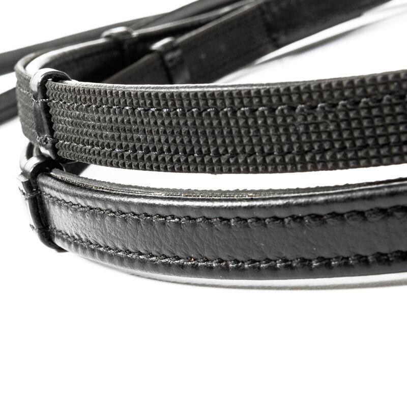 Leather/rubber horse reins Kavalkade 2/4