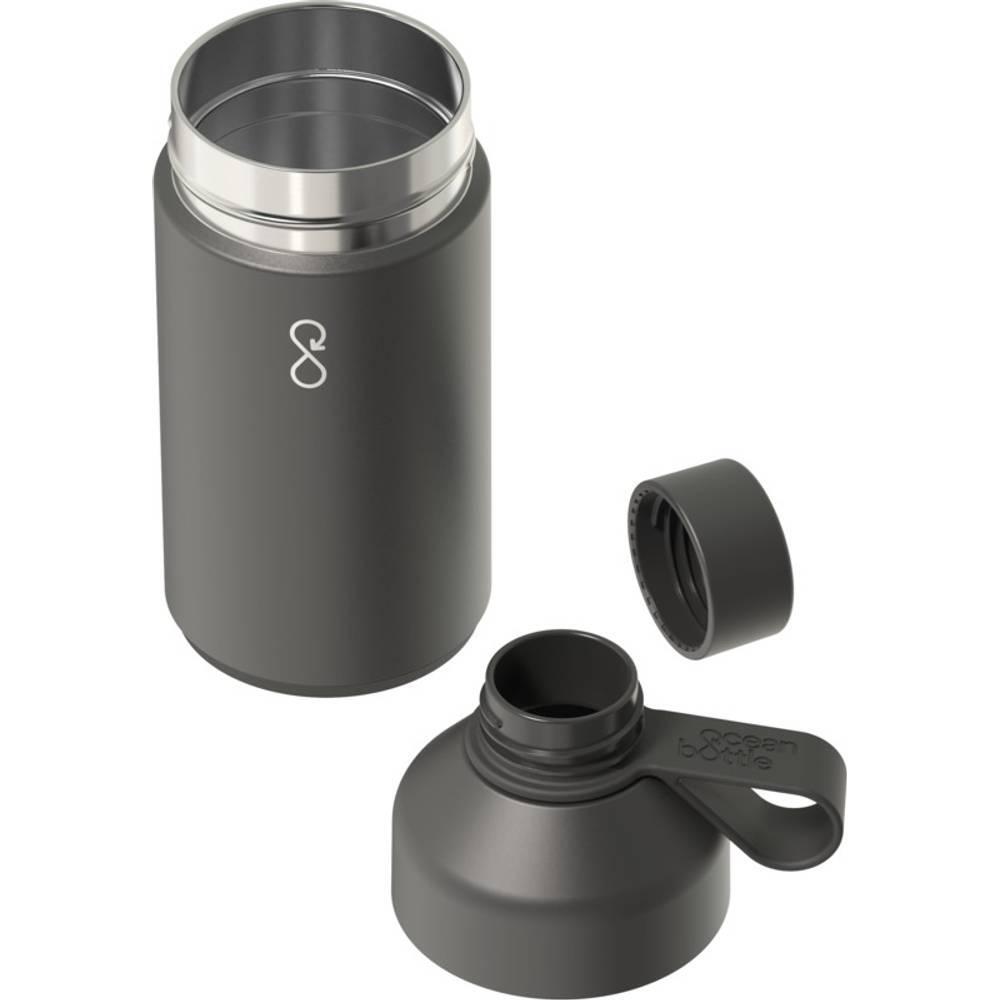 Vacuum Insulated 750ml Water Bottle (Solid Black) 2/3