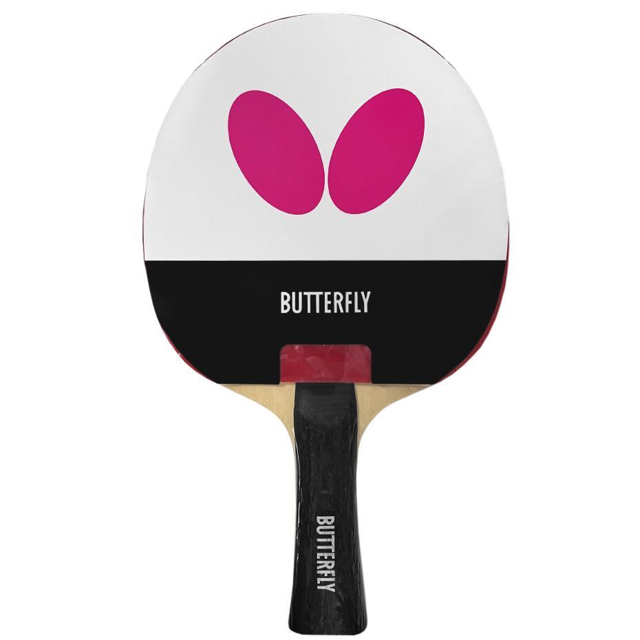 Butterfly - Raquette De Pingpong Easy (blanc / Noir / Rose) - Raquette De Tennis De Table - Blanc|noir|rose - Taille Unique - Decathlon