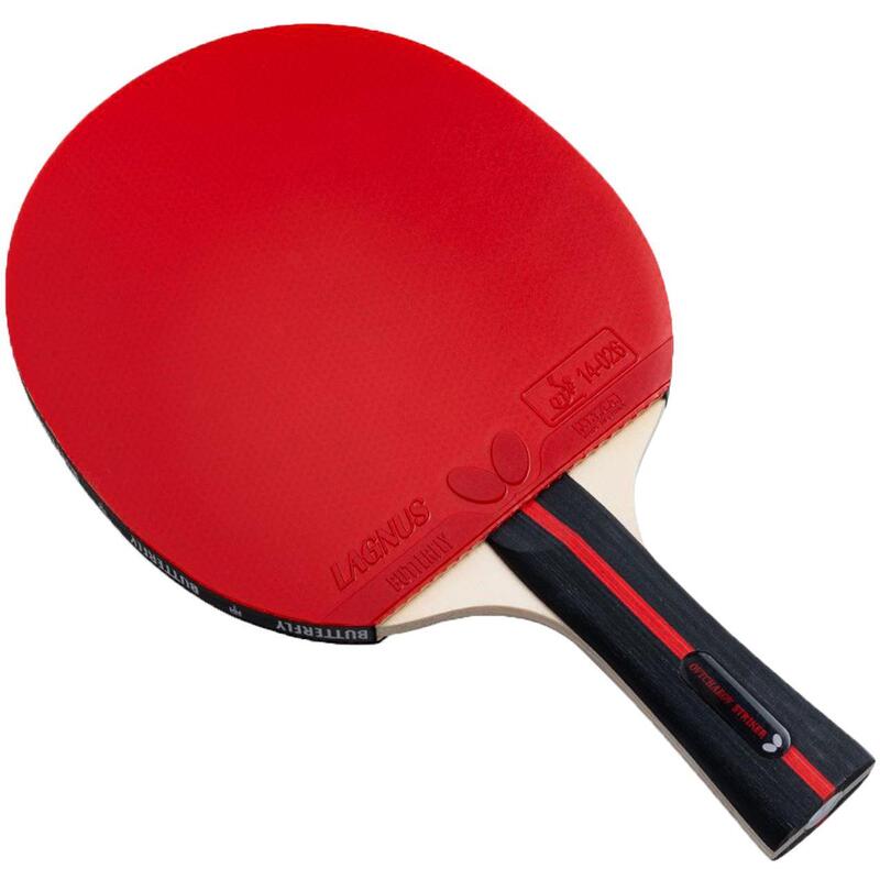 Butterfly Raquette Tennis De Table Dimitrij Ovtcharov Ruby - Caoutchouc Pan Asia | Pour Joueurs Intermédiaires
