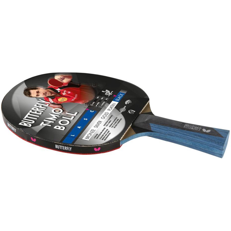 Butterfly - Raquette De Pingpong Timo Boll Black (noir / Rouge) - Raquette De Tennis De Table - Noir|rouge - Taille Unique - Decathlon