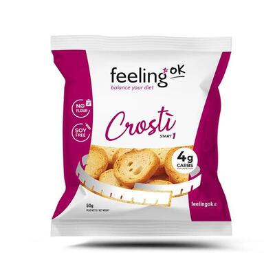 Eiwitaperitieven - eiwit croutons (50g) - olijfolie